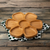 Flower Shaped Wooden Serving Platter image 2