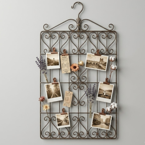 Vintage Metal Wire Hanging Photo Organizer Livelyhomez