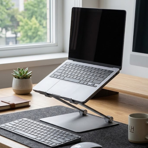 Aluminum Adjustable Laptop Stand livelyhomez 2