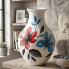 Modern Ceramic Geometric Flower Vase 1